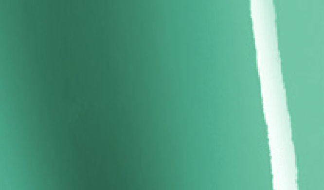 a gloss emerald green