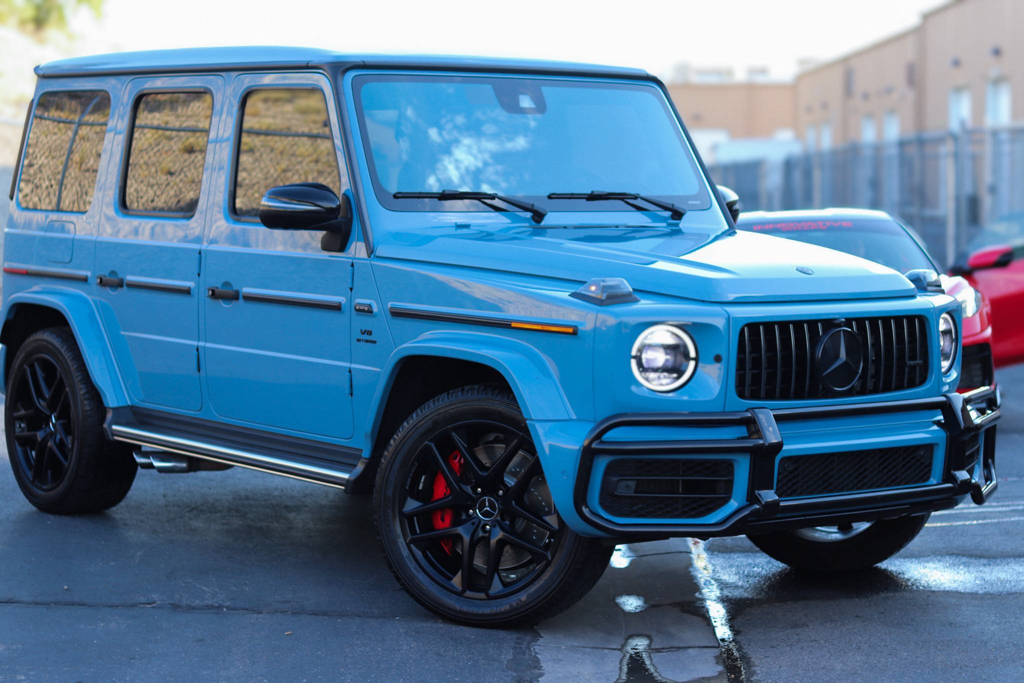 Baby blue G Wagon Car Wrap